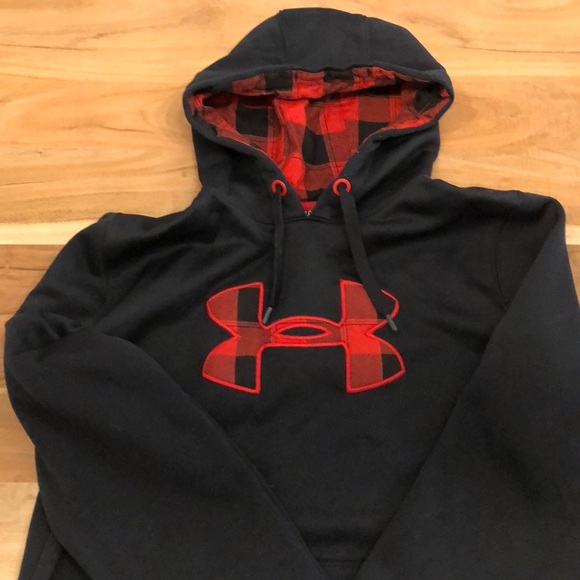Under Armour Other - Under Armour Size L Black/Plaid Hoodie Under Armour Other - Under Armour Size L Black/Plaid Hoodie